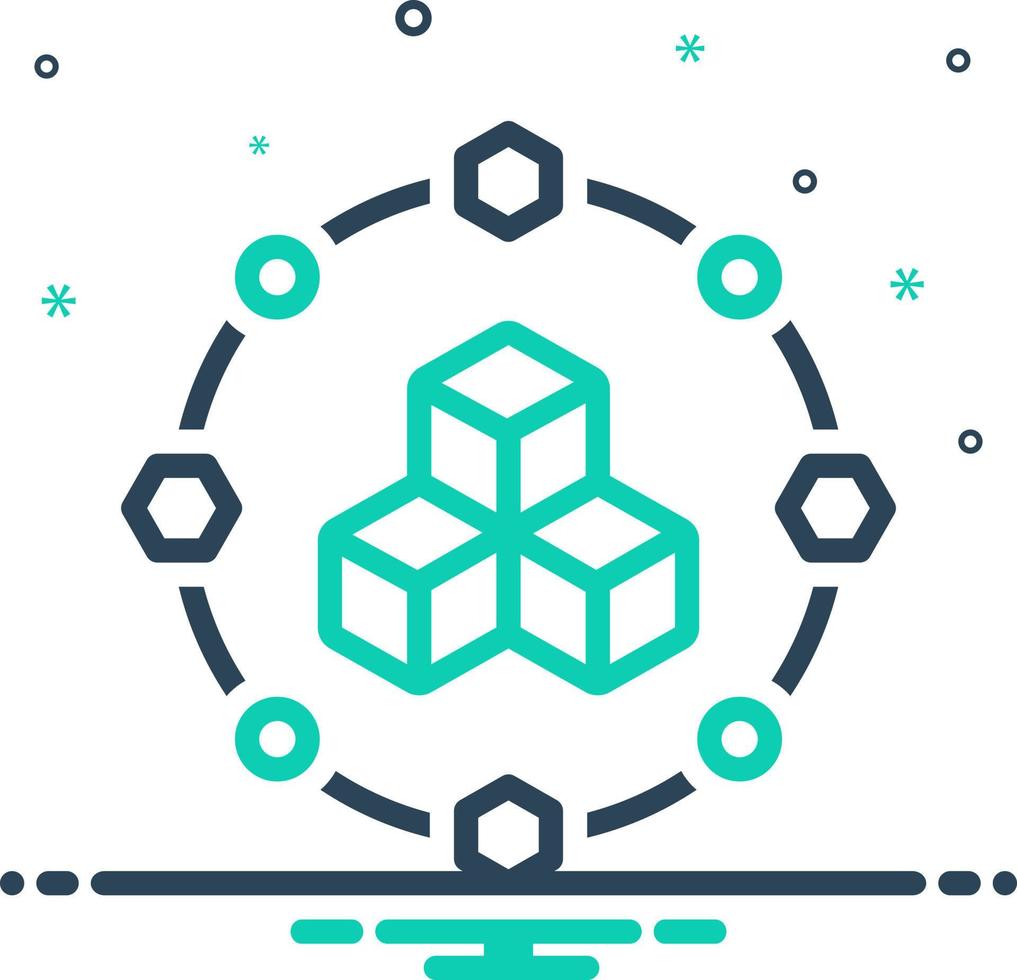 mix icon for modular vector