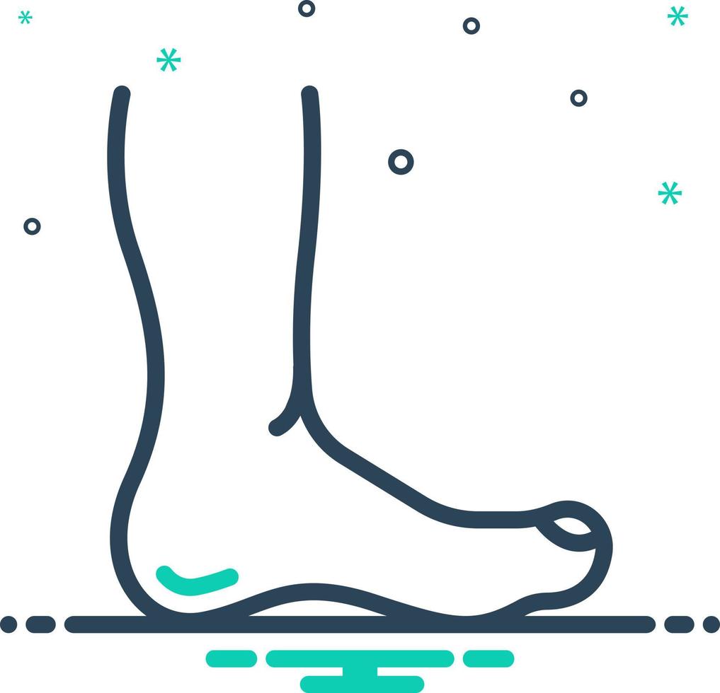 mix icon for feet vector