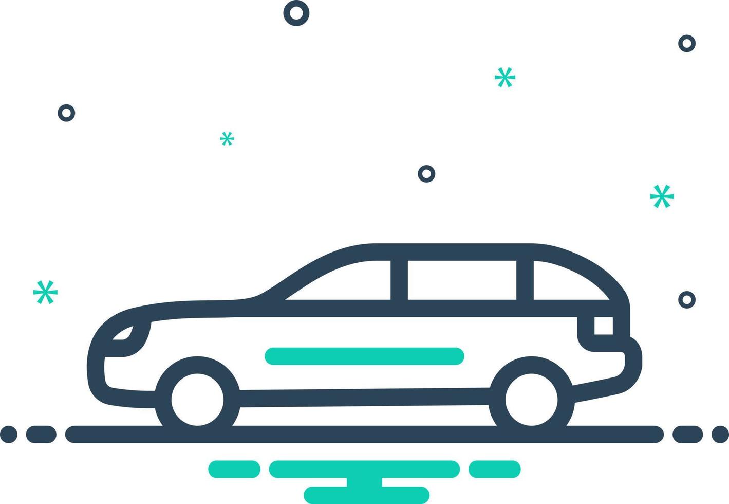 mix icon for car vector