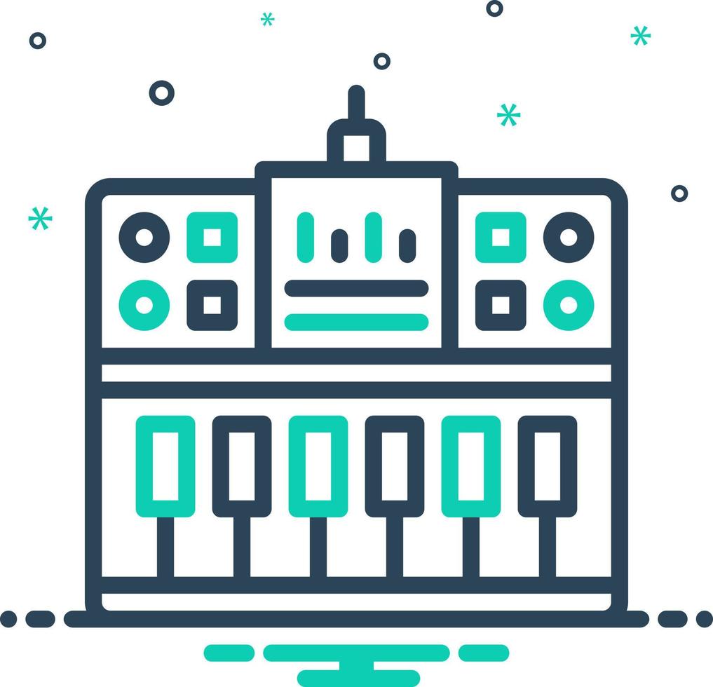 mix icon for midi vector