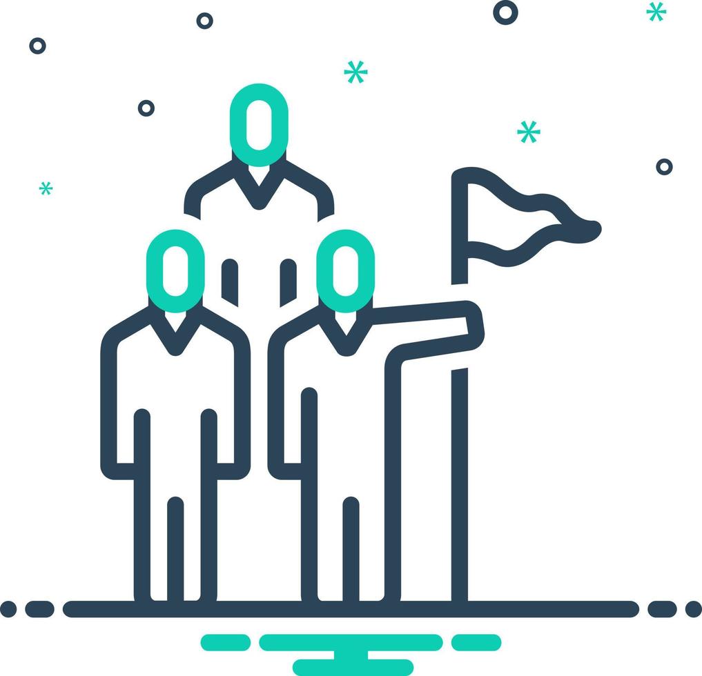 mix icon for participate vector