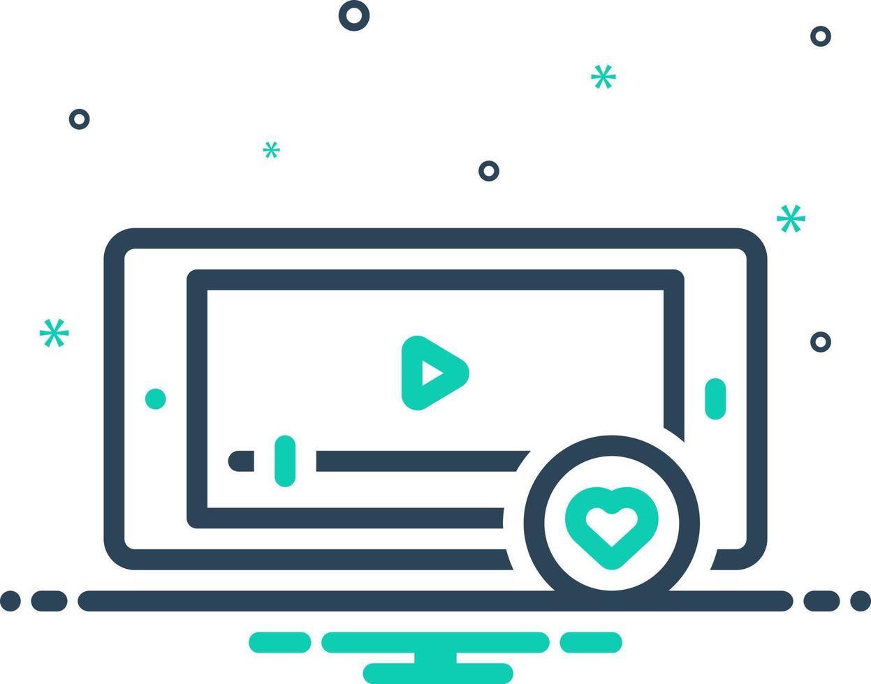 mix icon for liked vector