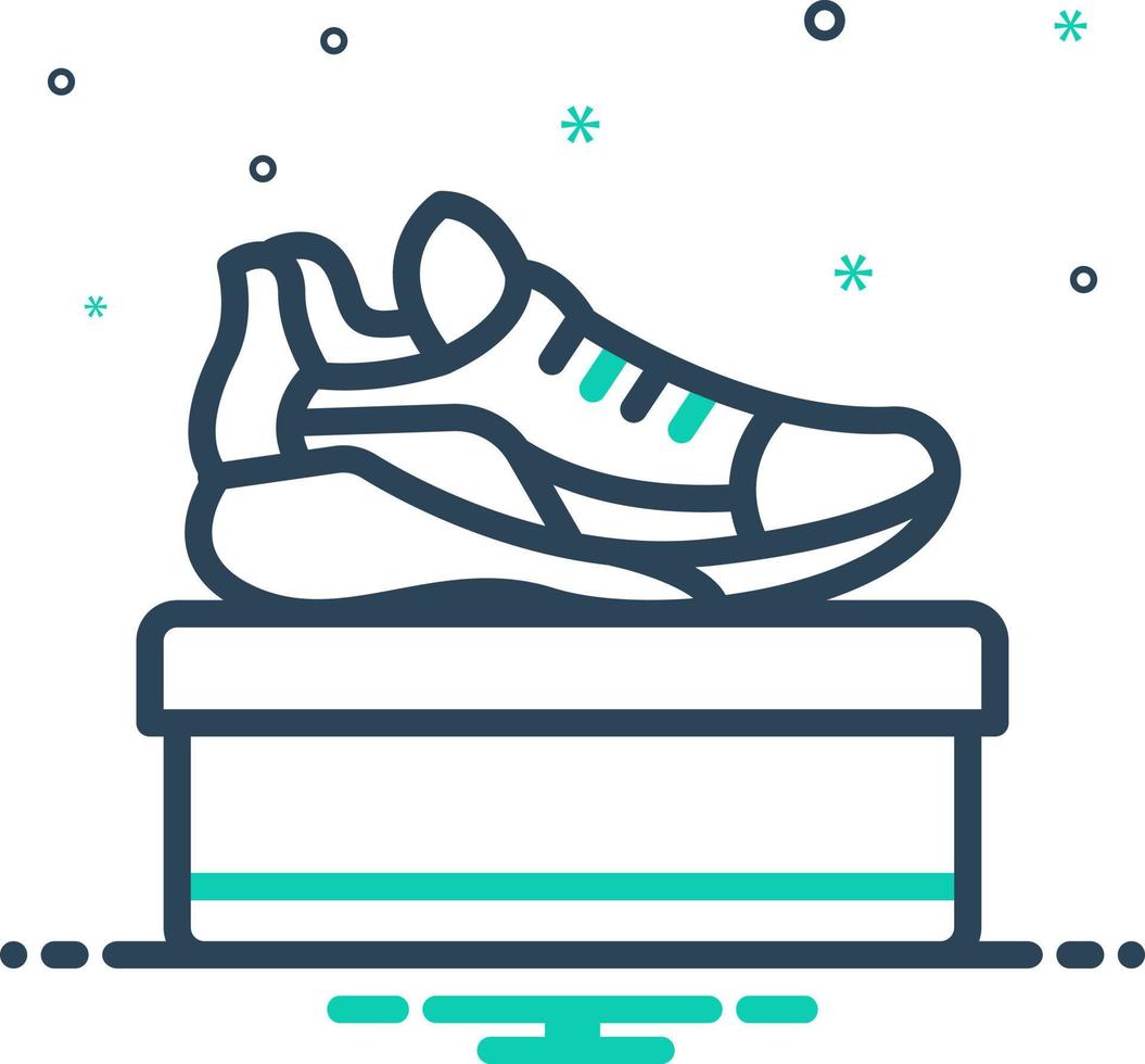 mix icon for footwear vector