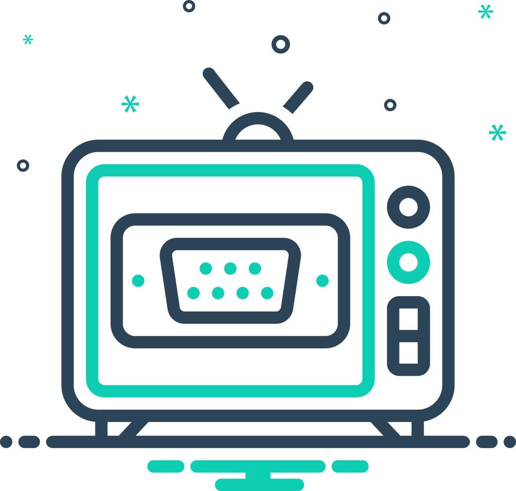 mix icon for serial vector