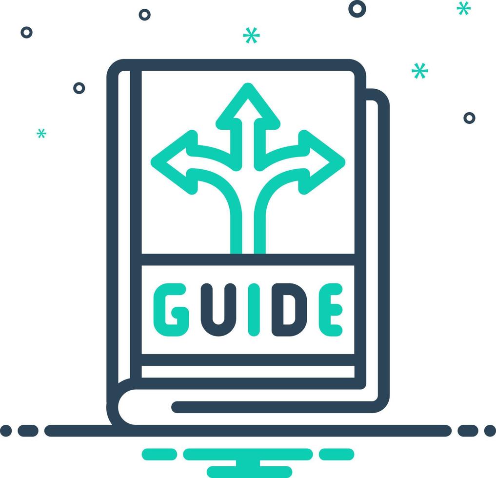 mix icon for guidance vector
