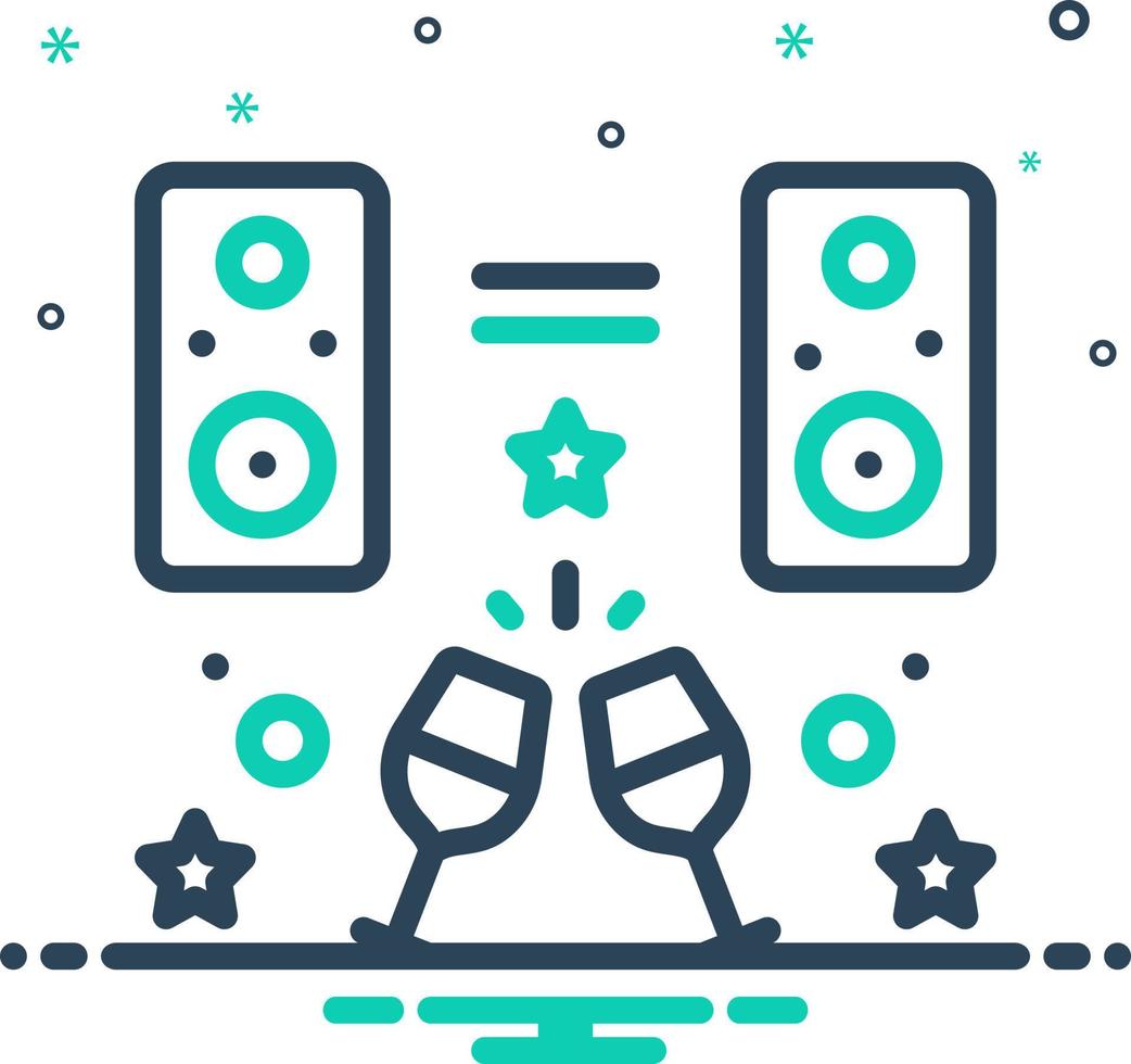 mix icon for bar vector