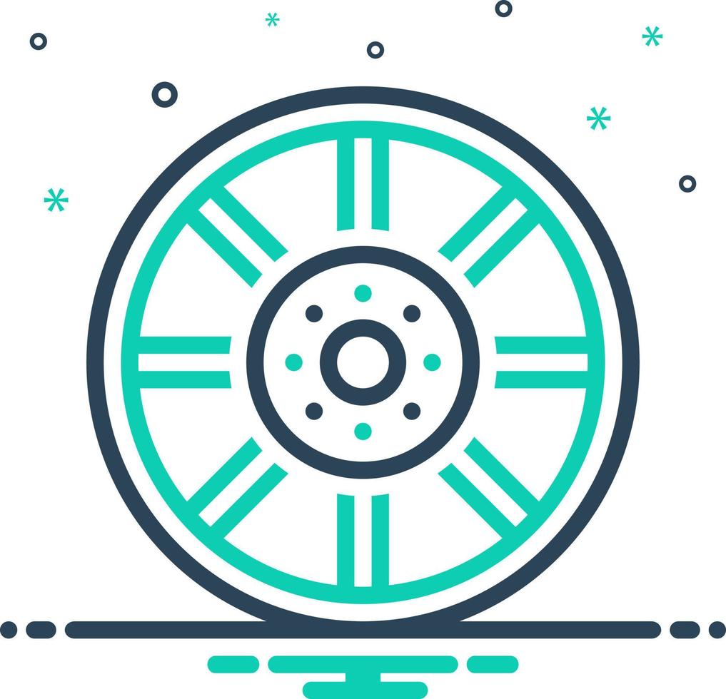 mix icon for spoke vector