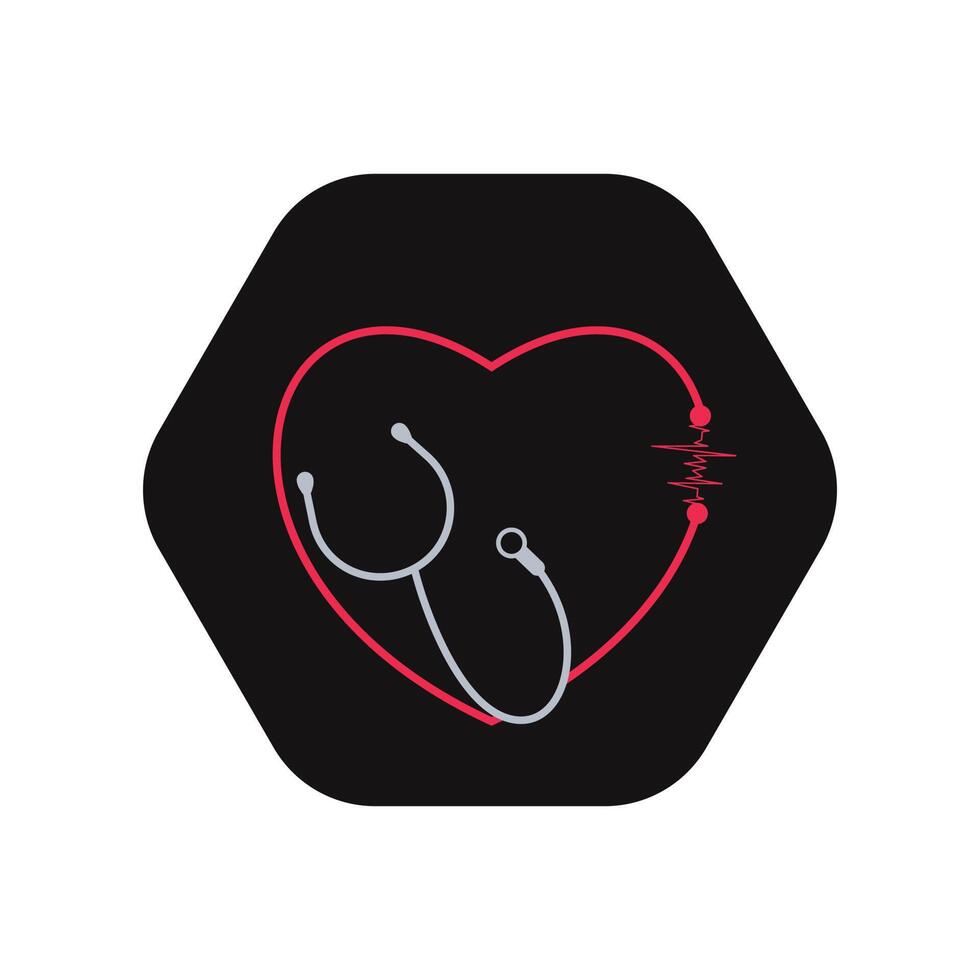 Stethoscope icon. Medical and health care sign. Vector illustration