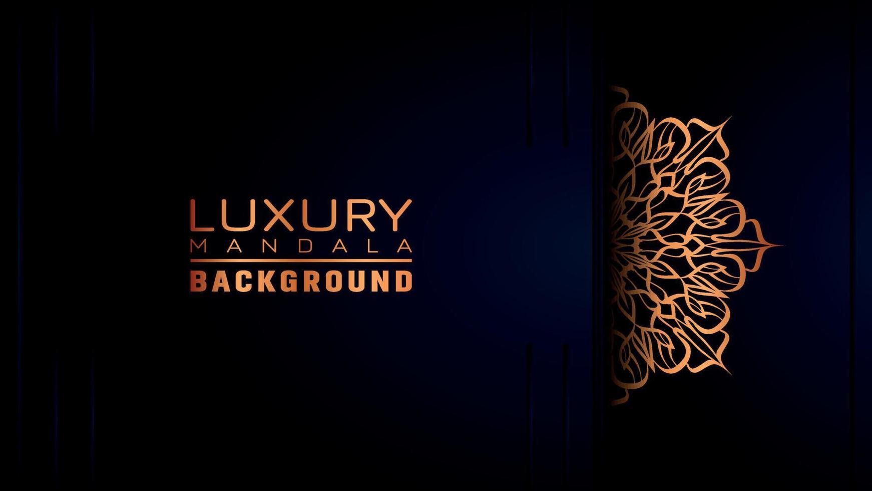 Luxury ornamental mandala background, arabesque style vector