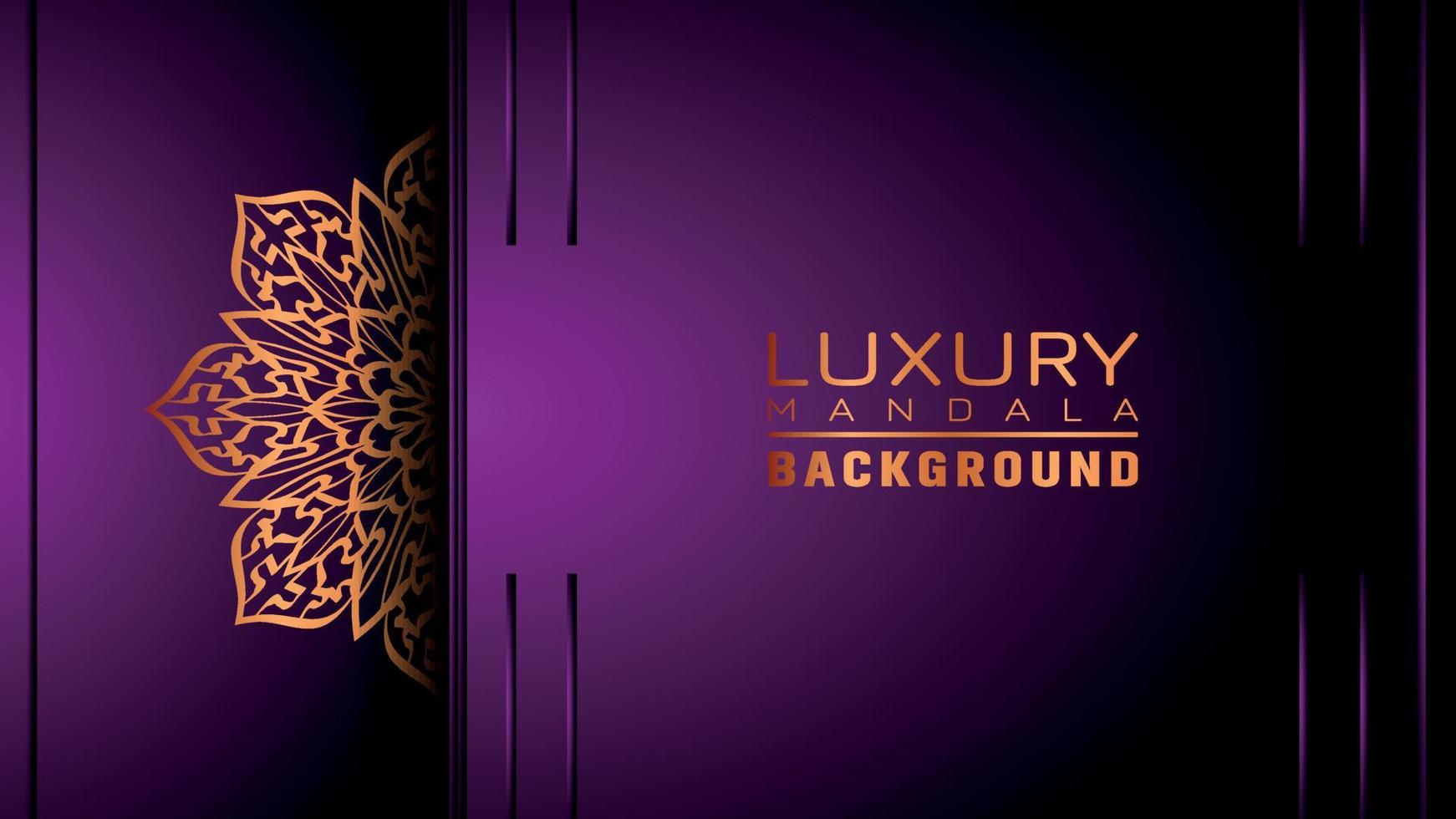 Luxury ornamental mandala background, arabesque style vector