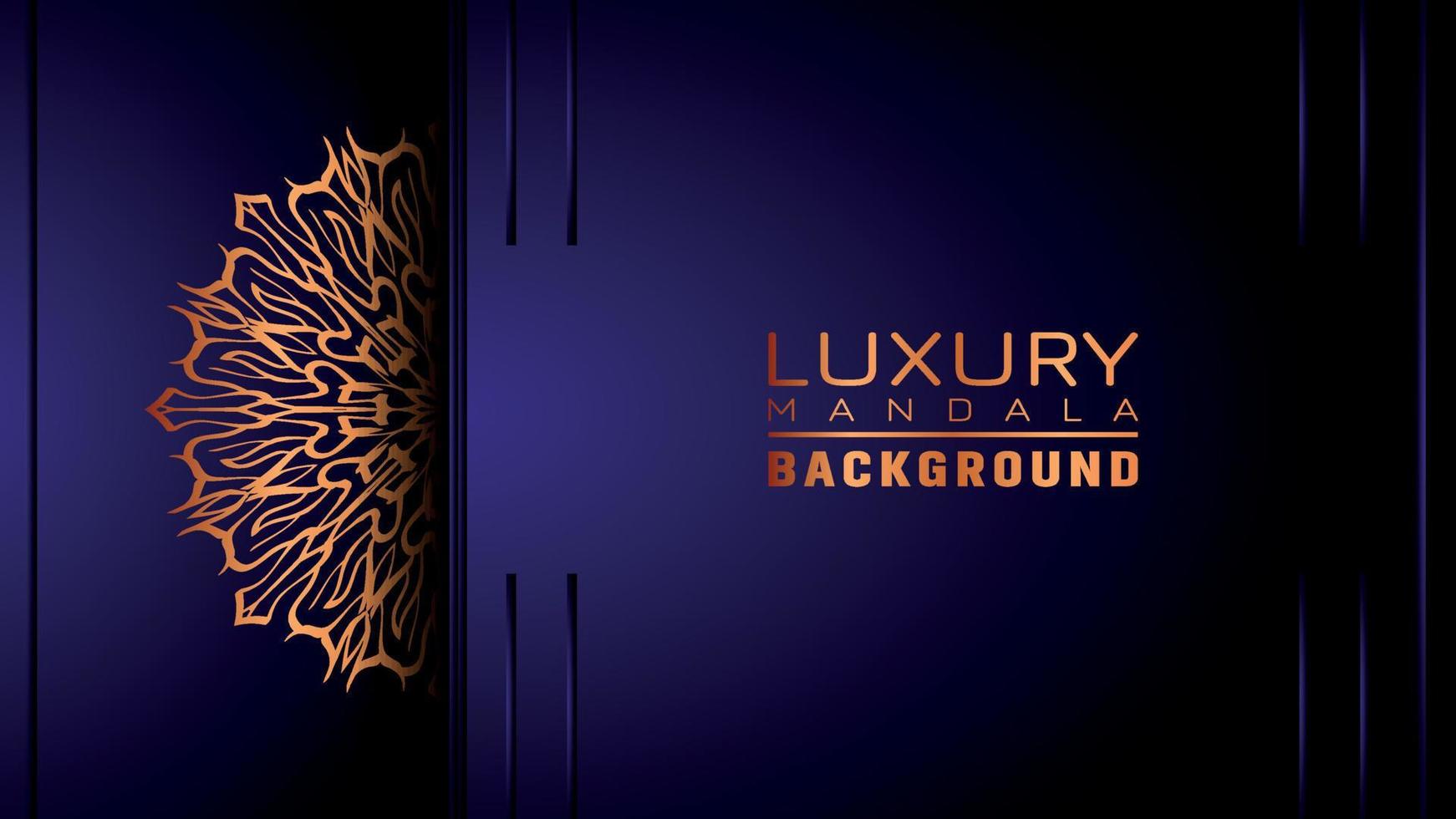 Luxury ornamental mandala background, arabesque style vector