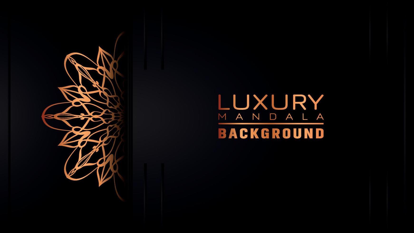 Luxury ornamental mandala background, arabesque style vector