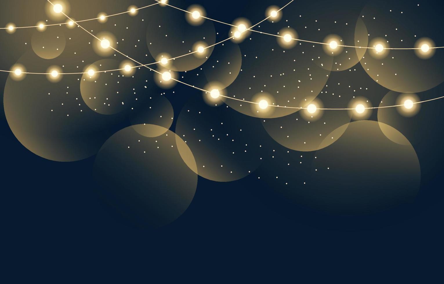 Yellow Fairy Light Background vector