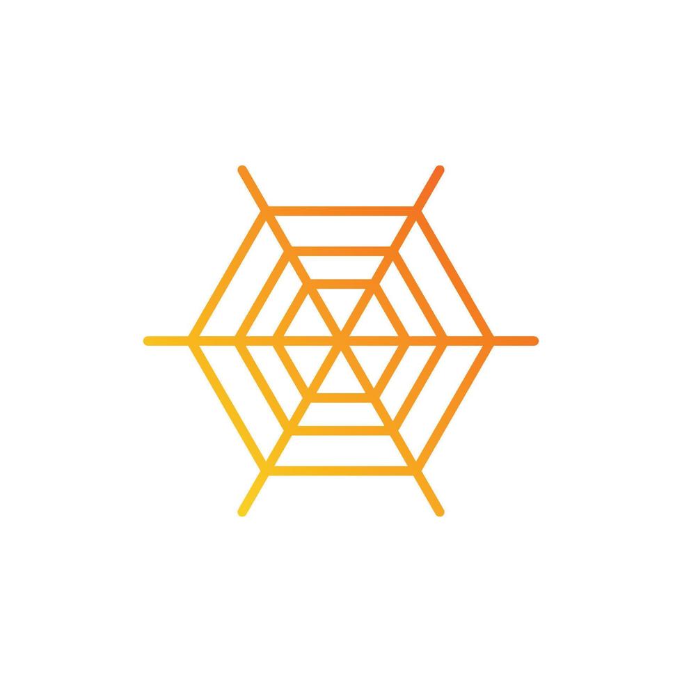 spider web. gradient icon. vector