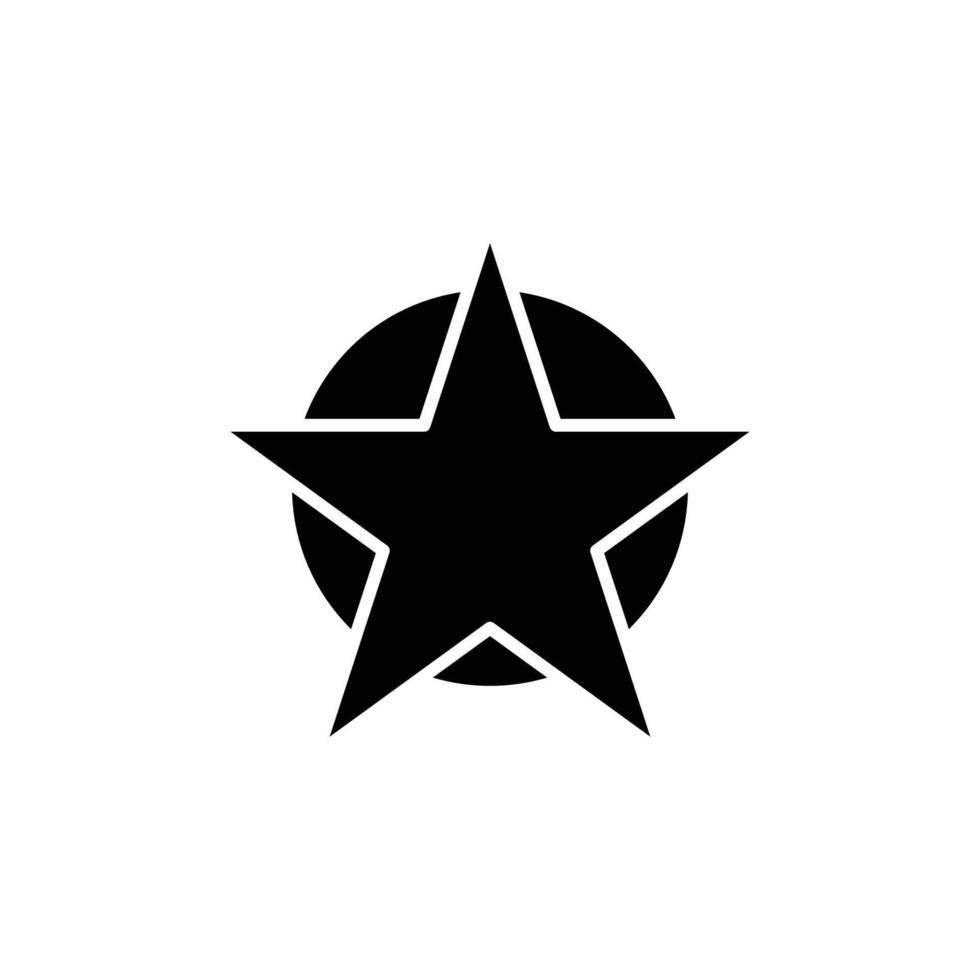 star icon. solid icon. vector