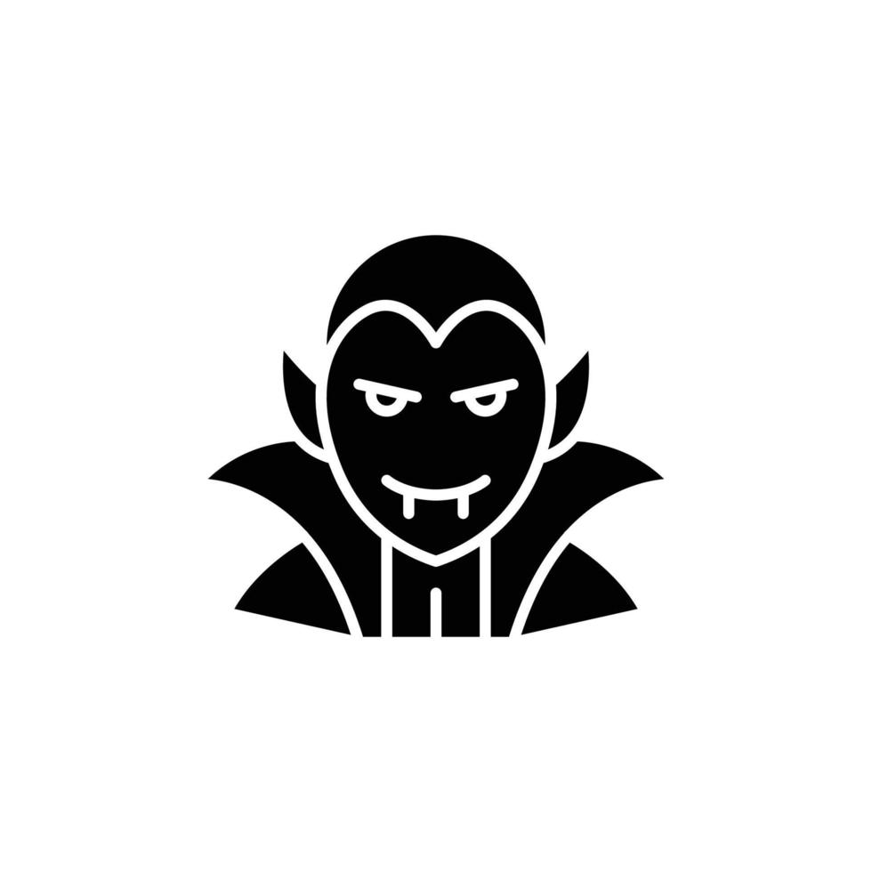 vampire icon. solid icon. vector