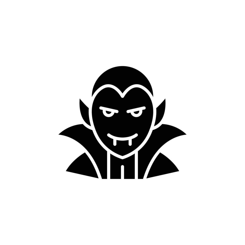 vampire icon. solid icon. vector