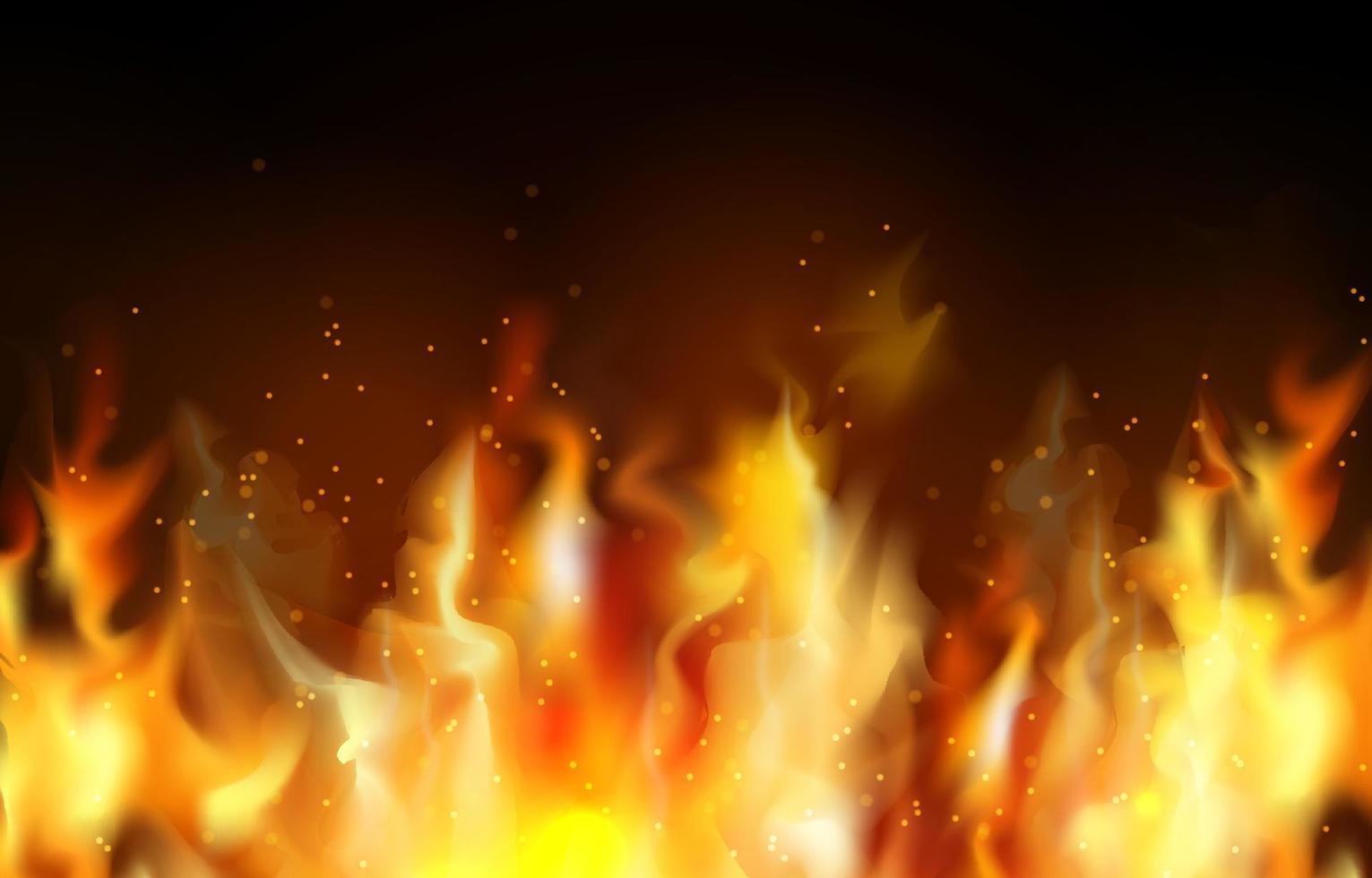 Realistic Fire Flare Effect Background vector