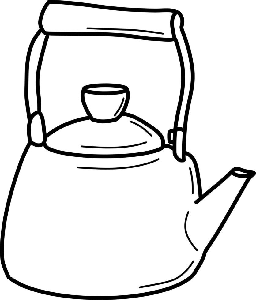 The Kettle Outline vector