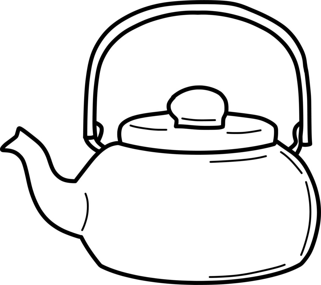 The Kettle Outline vector