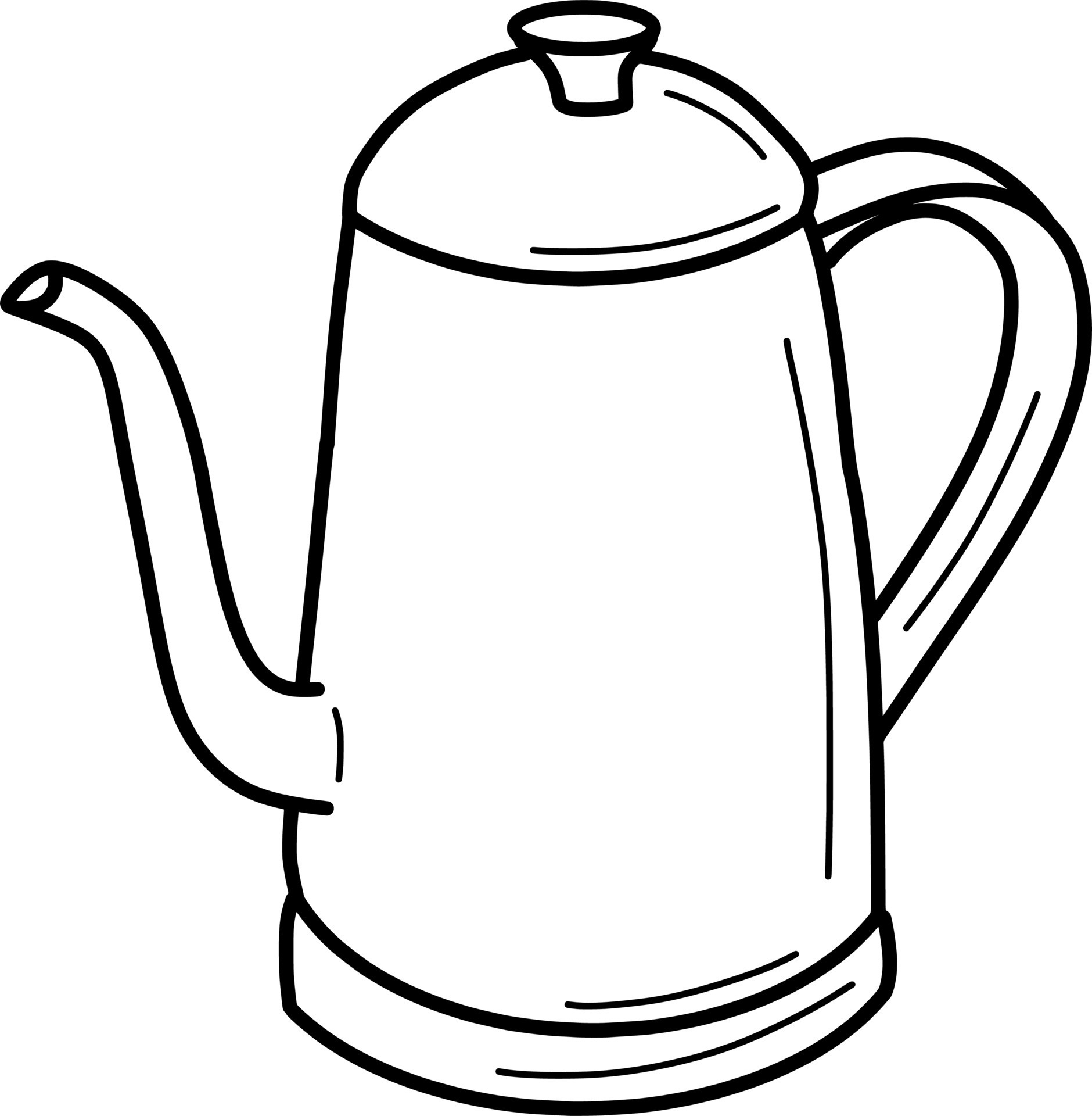 The Kettle Outline 23150319 Vector Art at Vecteezy