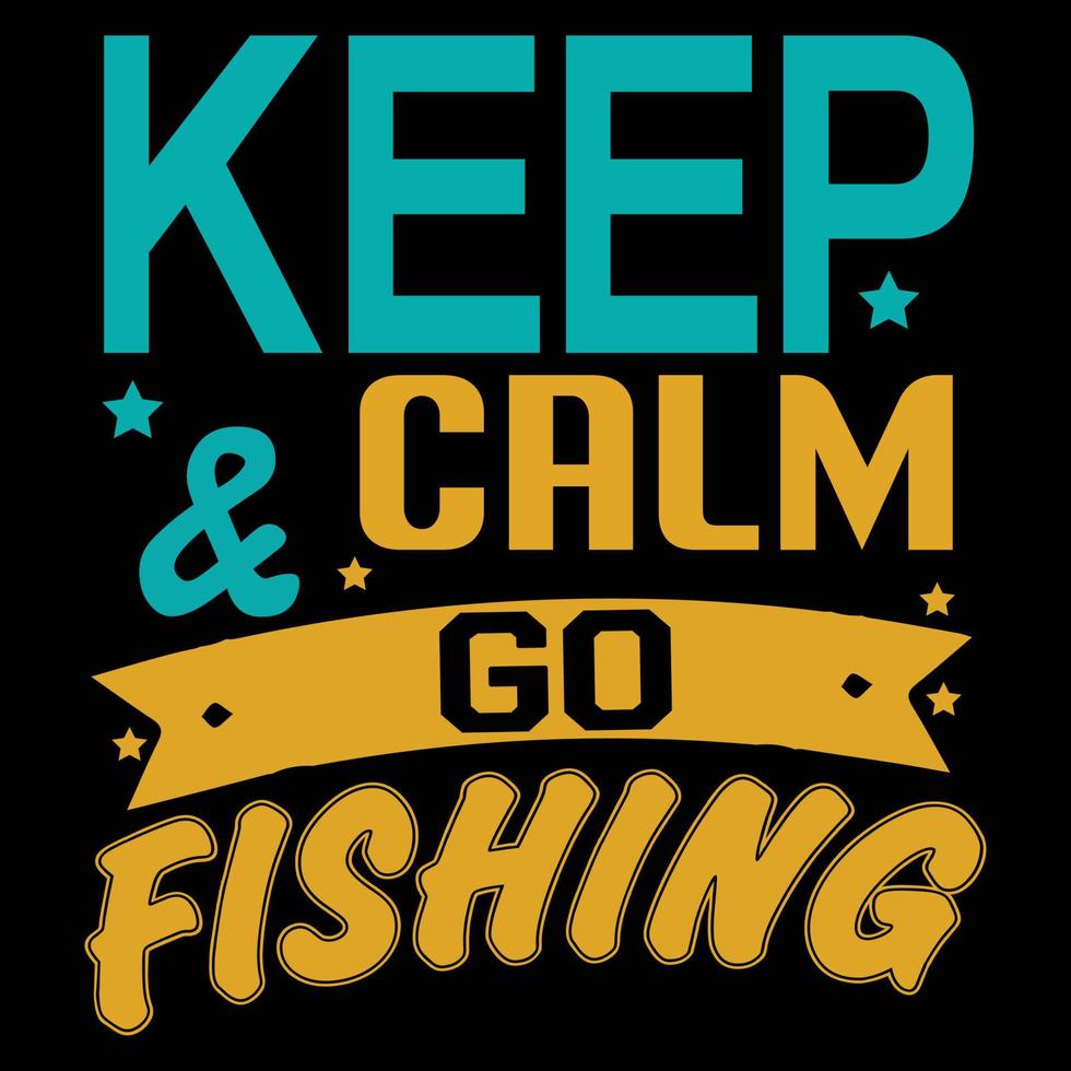 Fishing Typography T shirt Design vector