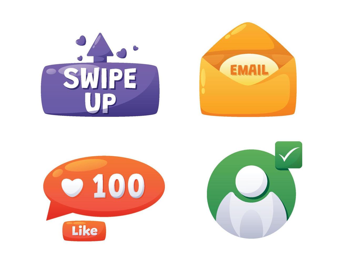 social notification icon vector illustration