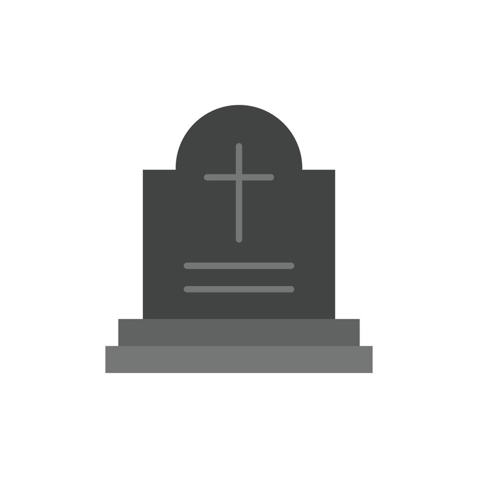 tombstone icon. flat icon. vector