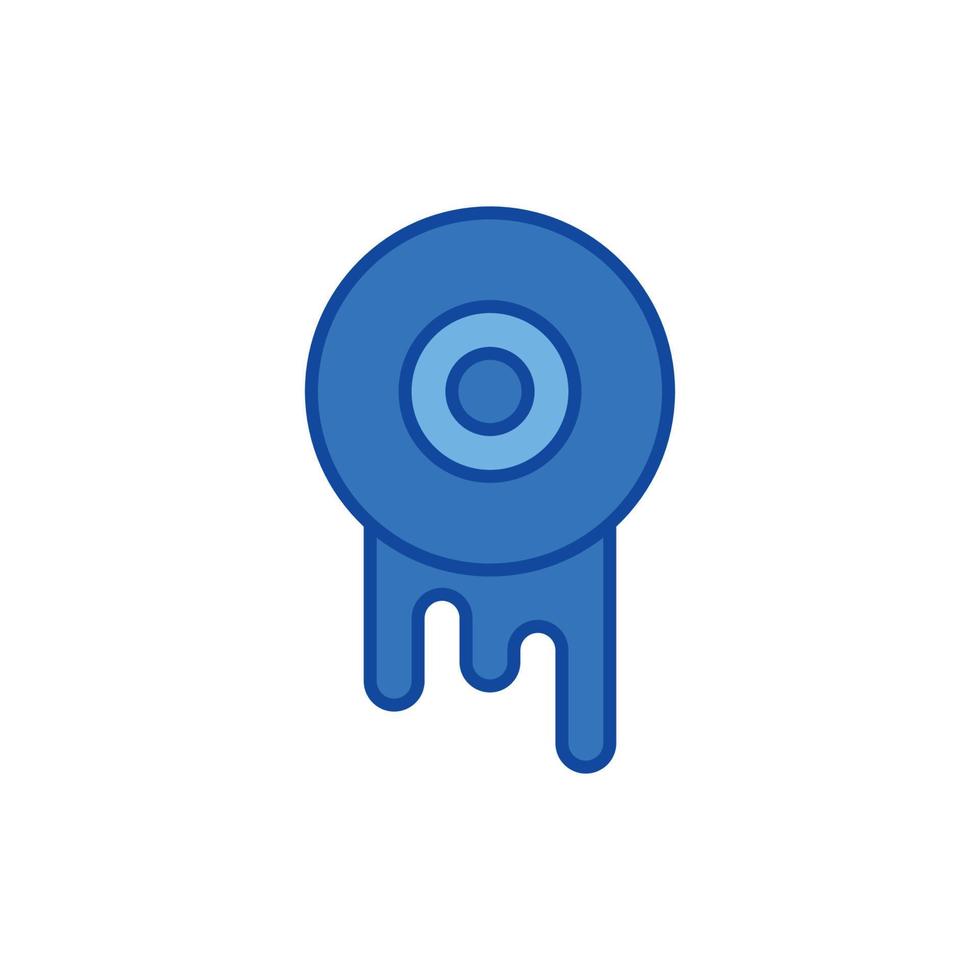 candy icon. blue icon vector