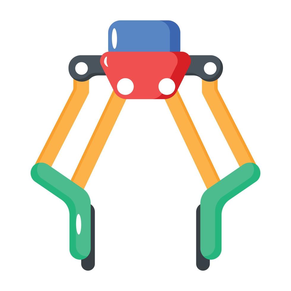 Trendy Mechanical Claw vector