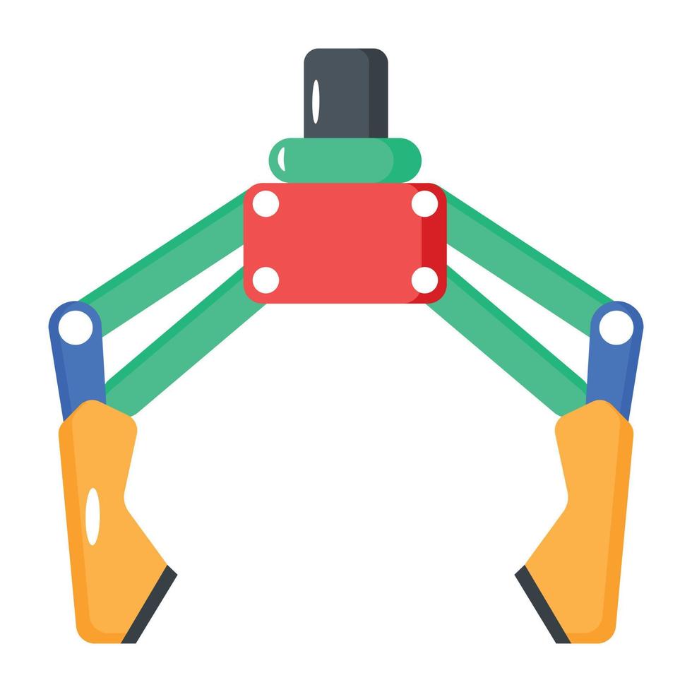 Trendy Robotic Claw vector