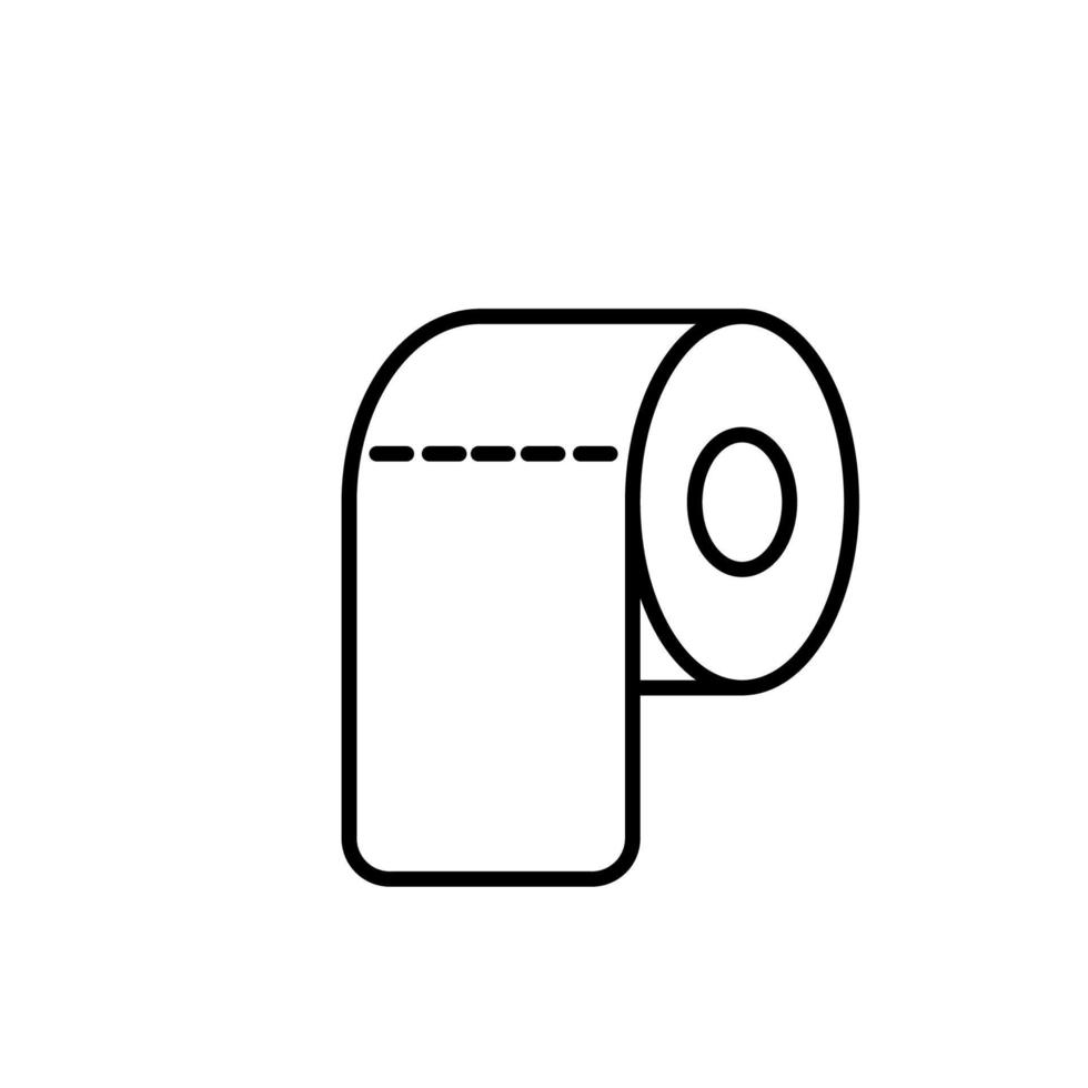 tissue toilet icon vector