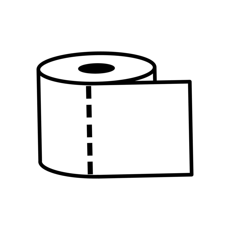 tissue toilet icon vector
