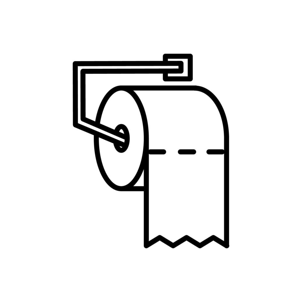 tissue toilet icon vector