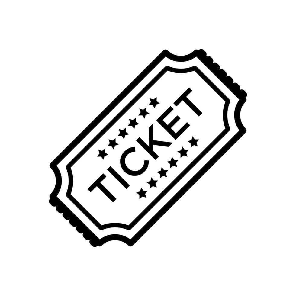 ticket icon design vector