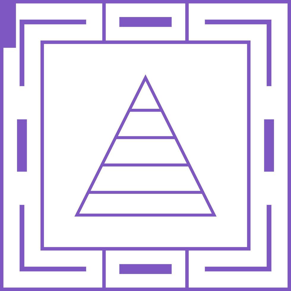 Pyramid Graph Vector Icon