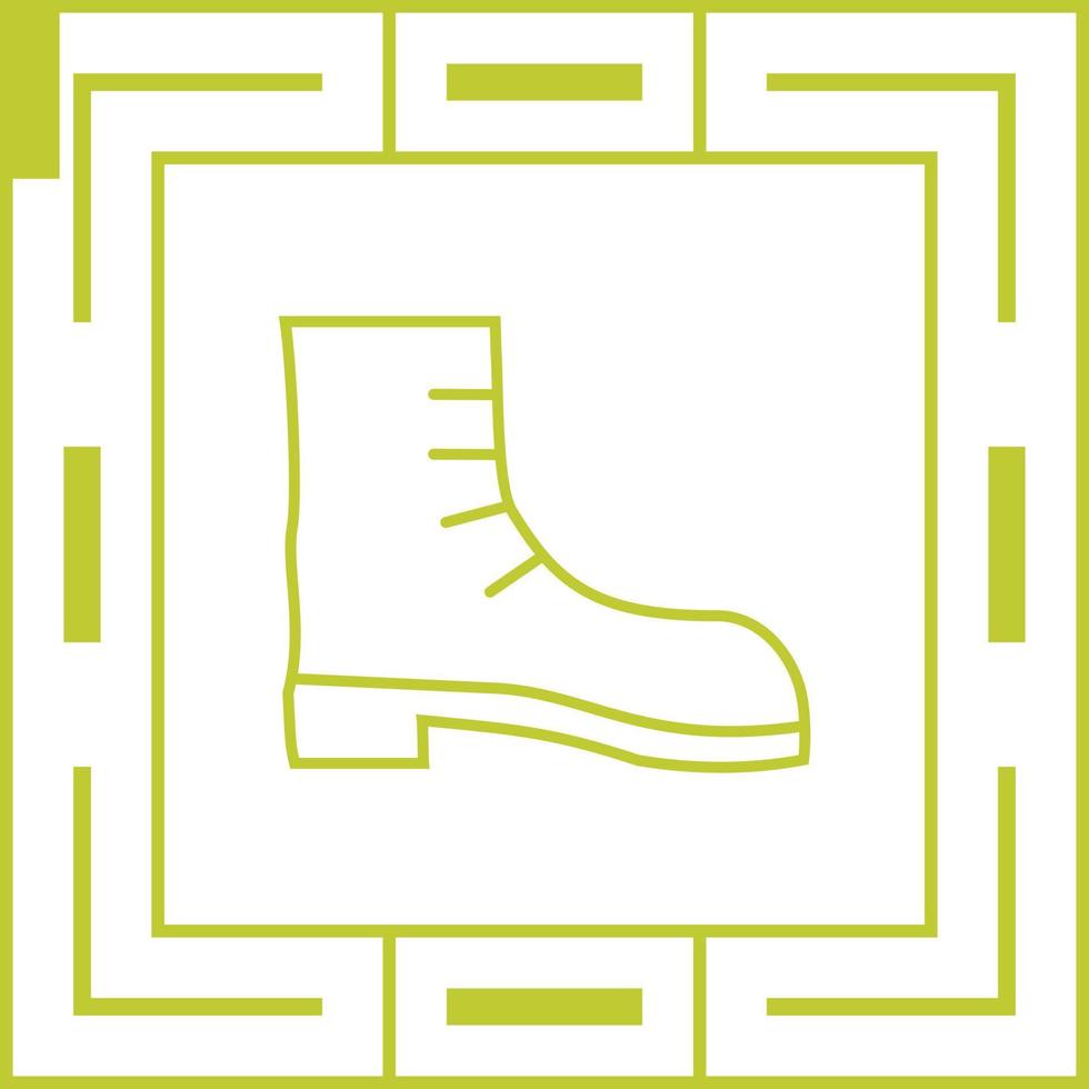 icono de vector de bota de camping