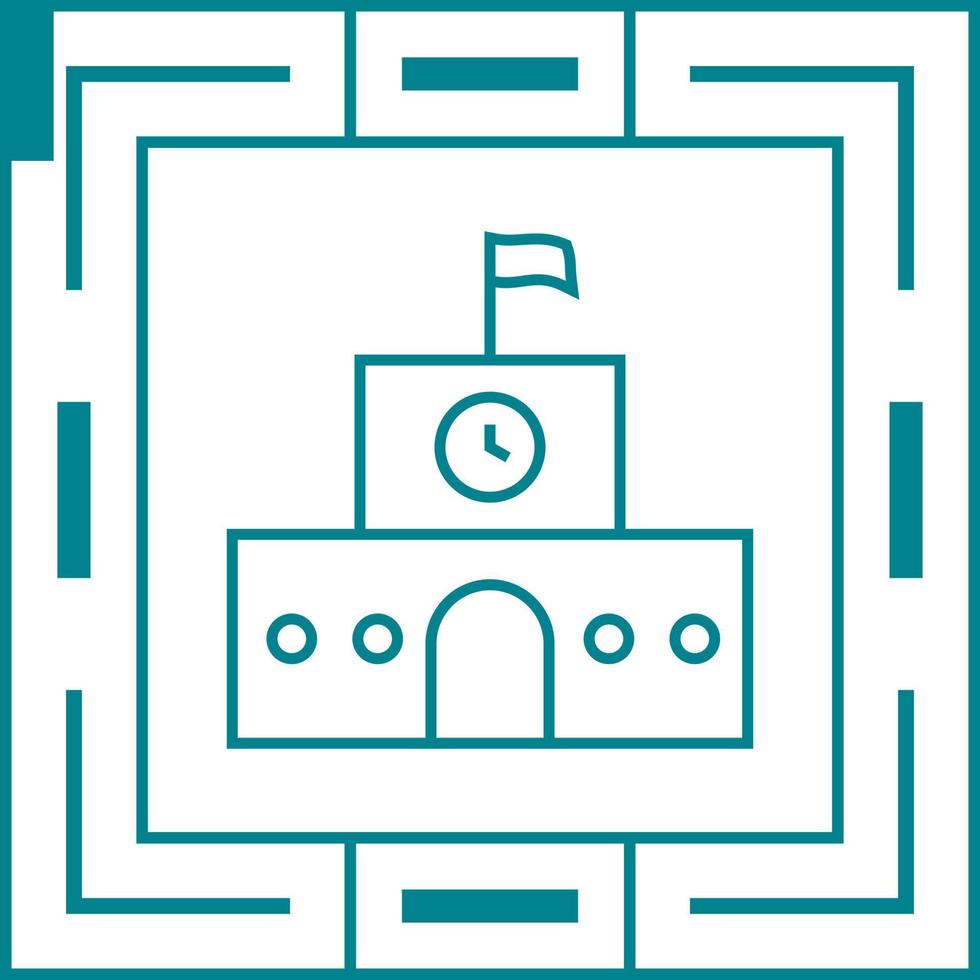 School building Vector Icon