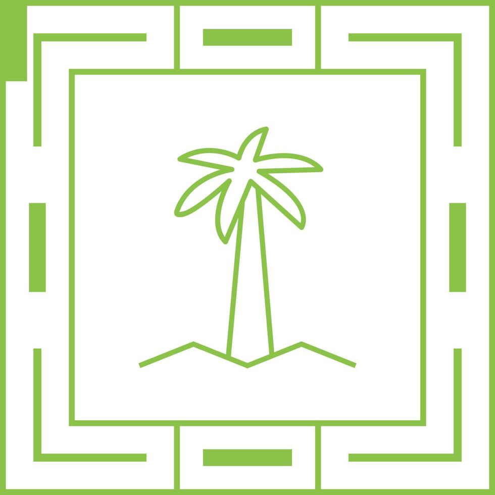 icono de vector de árbol de coco