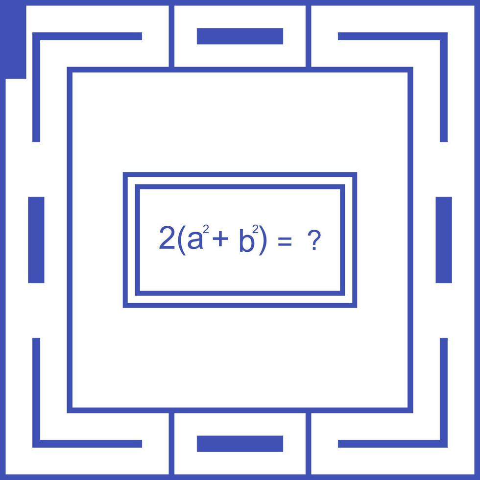 icono de vector de fórmula de solución