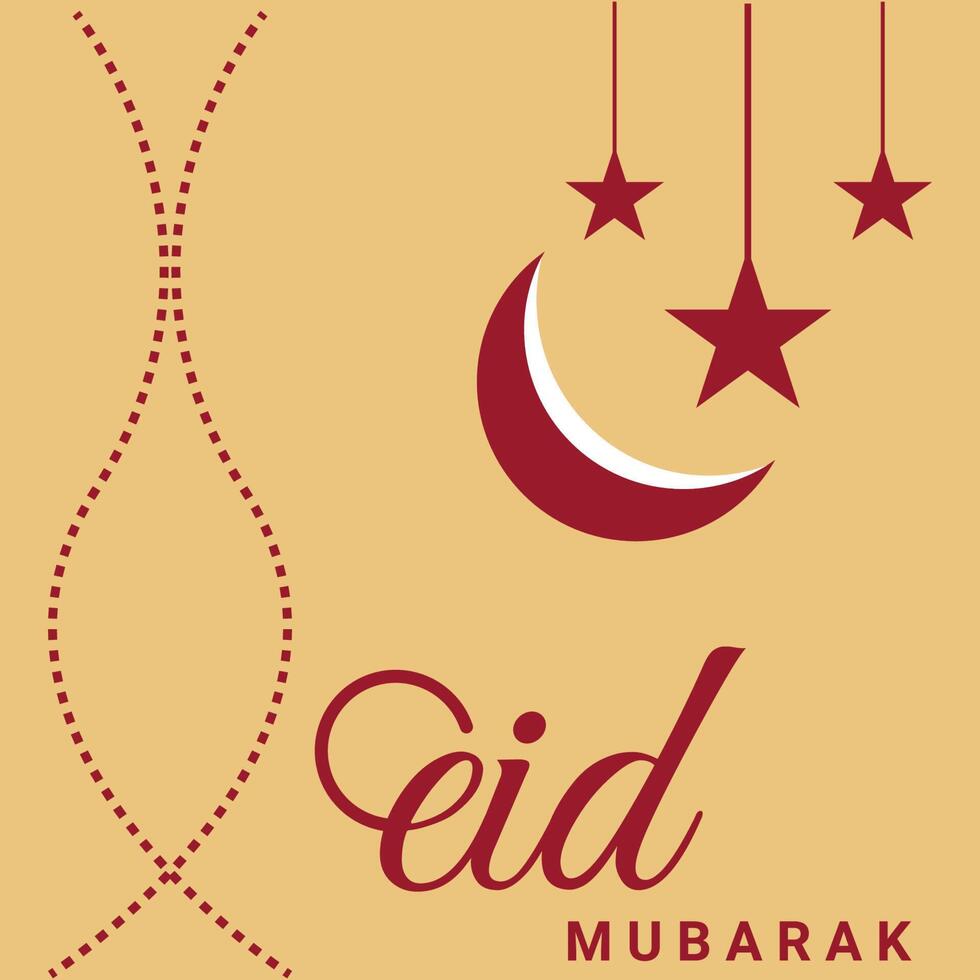 eid mubarak design template vector