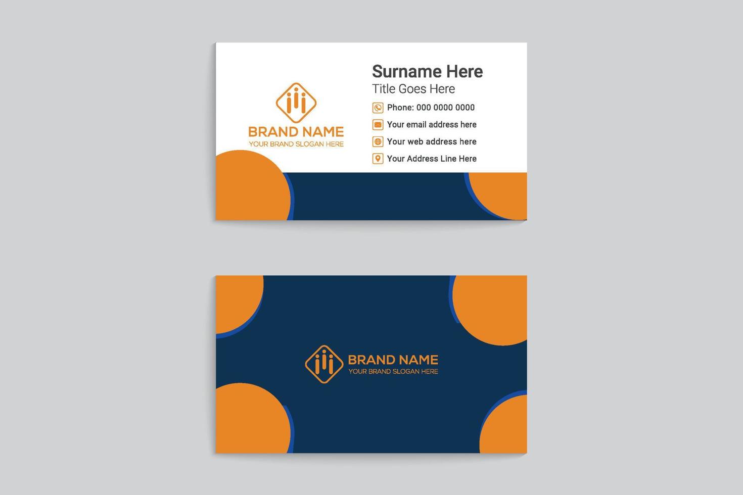 Business card design template vector