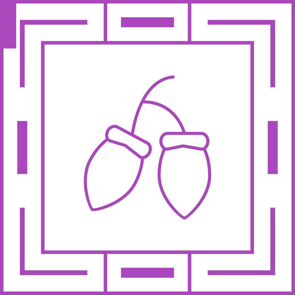 Acorns Vector Icon