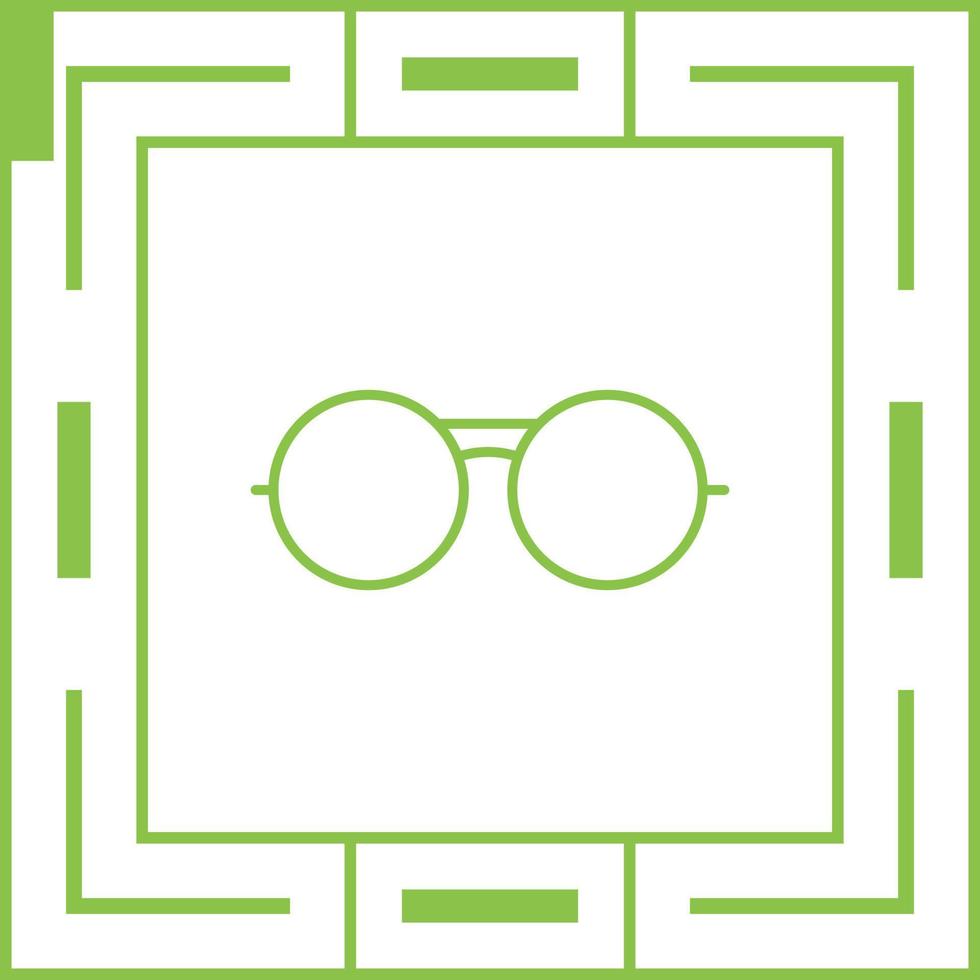 icono de vector de gafas vintage