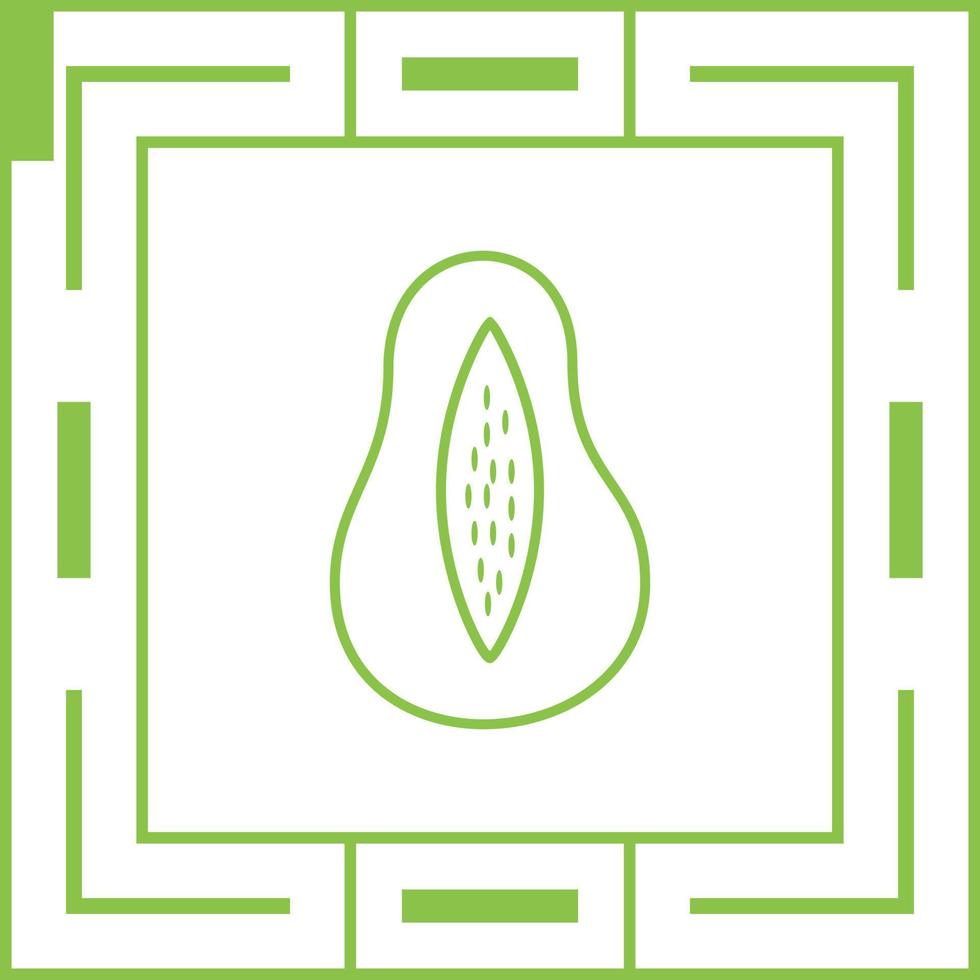 Papaya Vector Icon