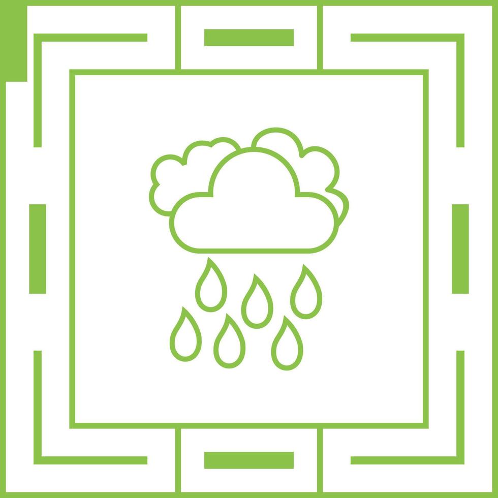 Light Rain Vector Icon