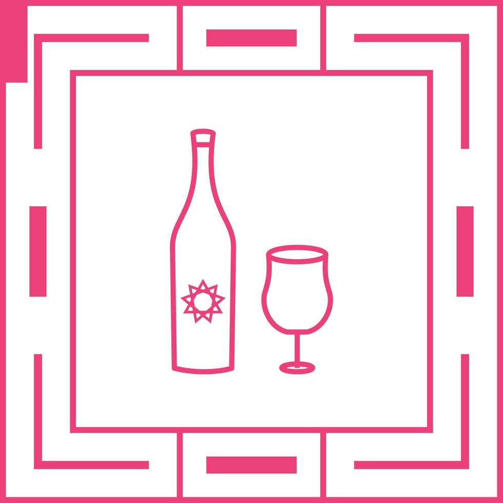 Goblet and Wine Vector Icon