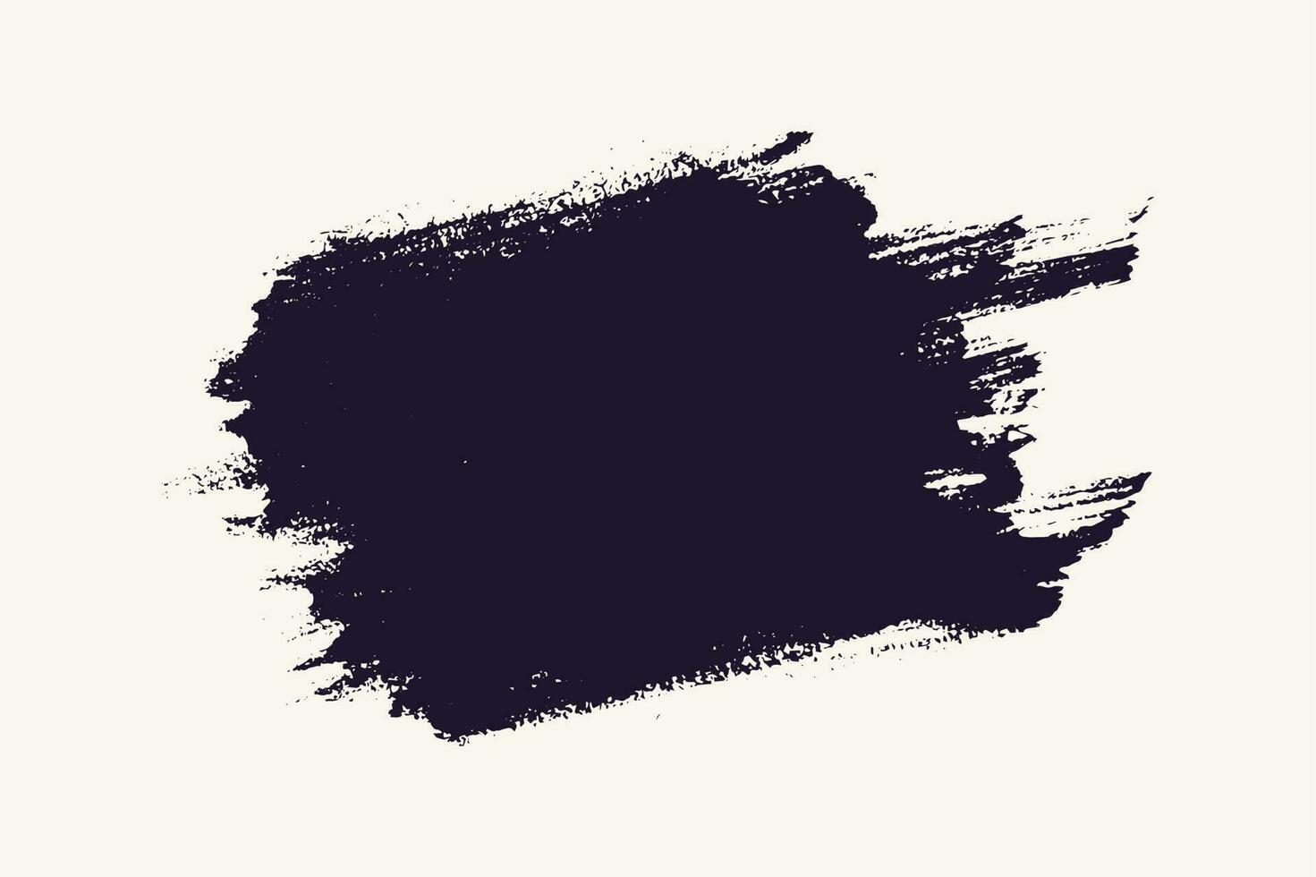 Black brush stroke grunge texture vector