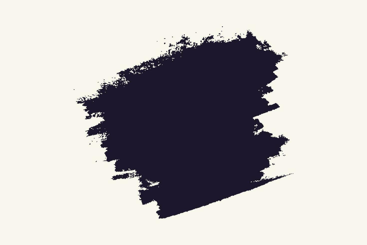Stain abstract vector grunge texture hand draw ink paint brush stroke