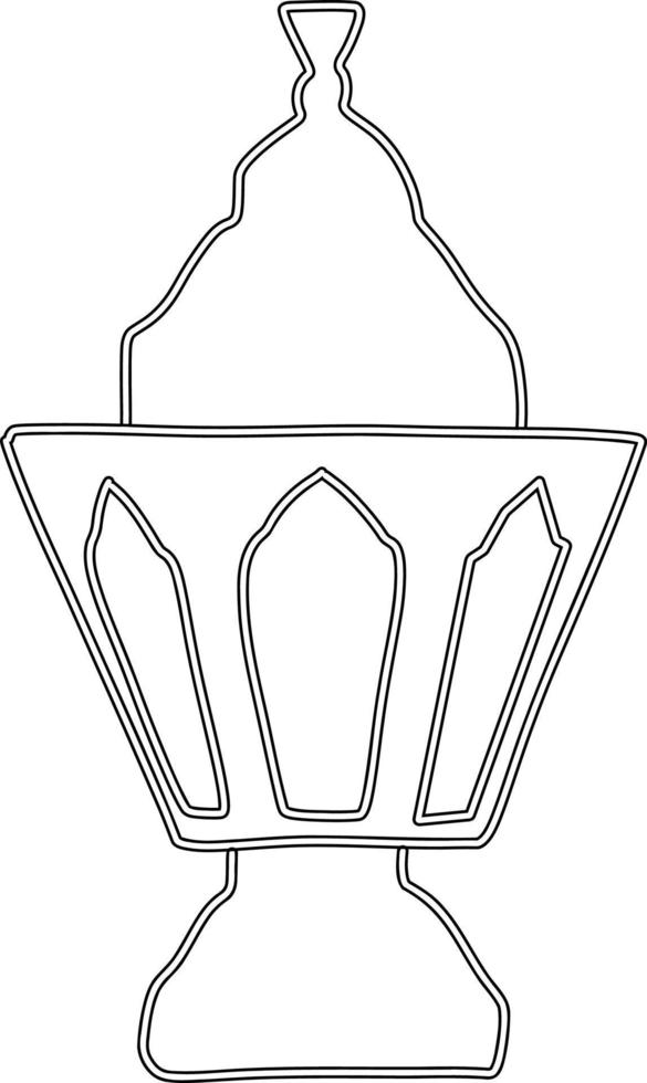 Holiday decoration lantern. vector